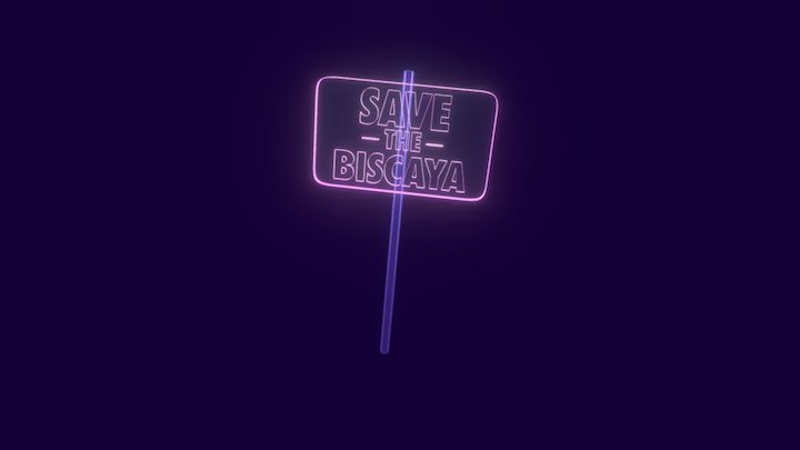 Activist Sign 3D Model