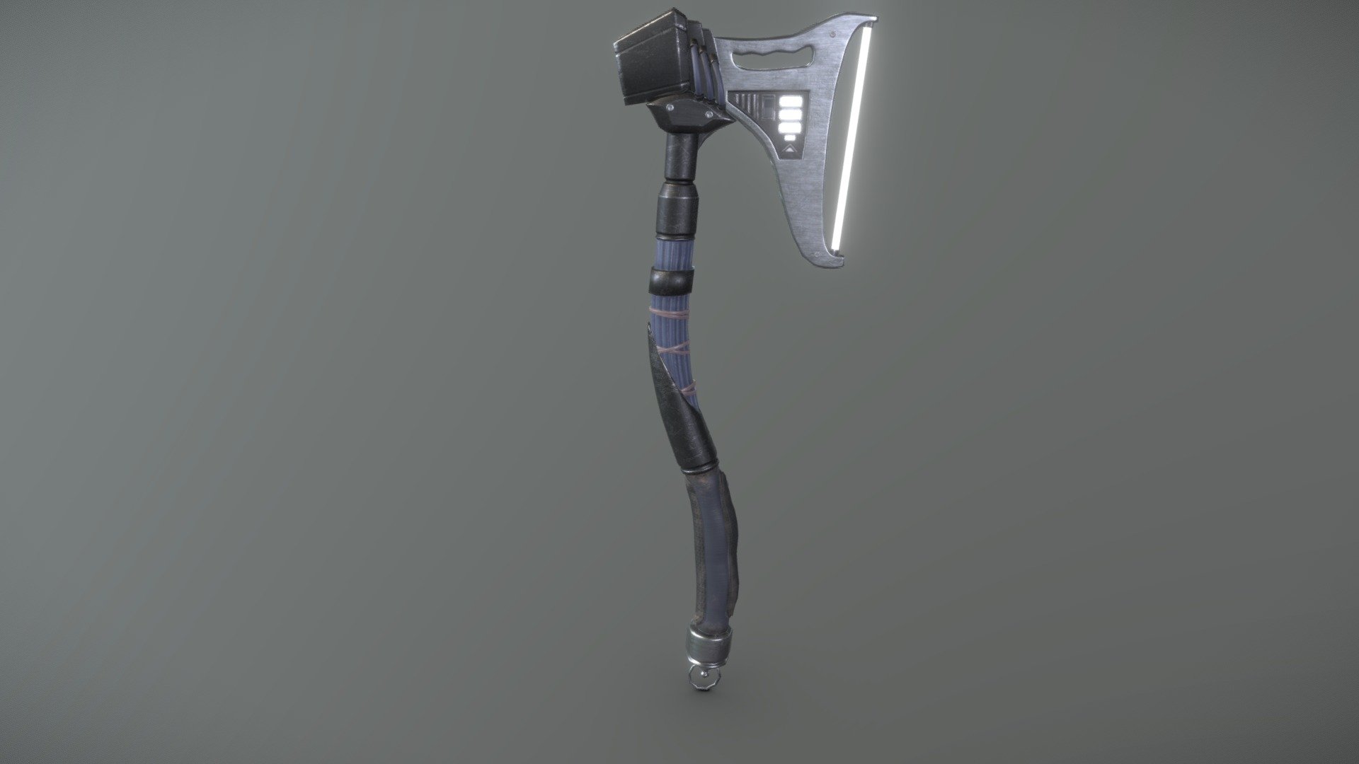 Low-poly Techno-viking Axe - 3D model by nerboy2of2 (@ANaresky1 ...