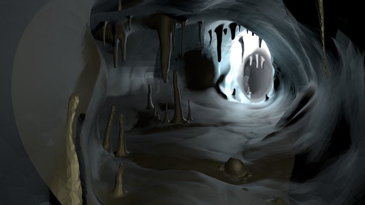 Sculpt January18 day18: ,,cave" 3D Model