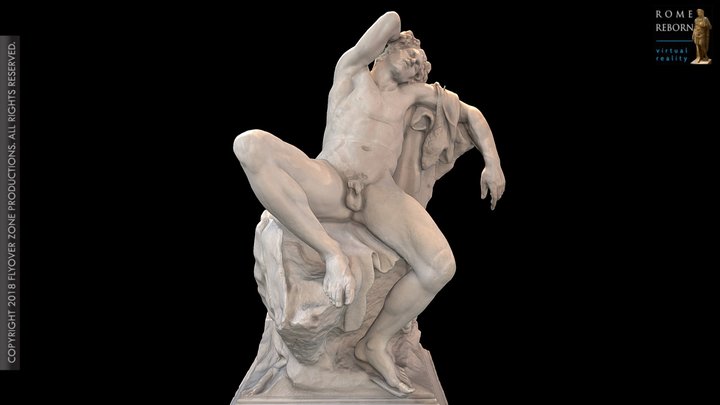 3D rendering of Barberini Faun