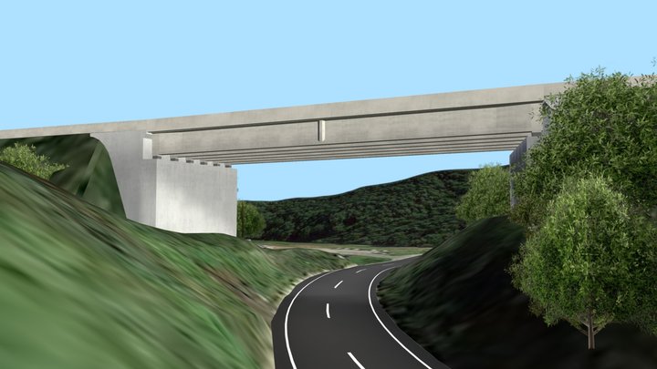 宇部2号橋(仮) 3D Model
