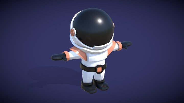 Little Astronaut 3D Model