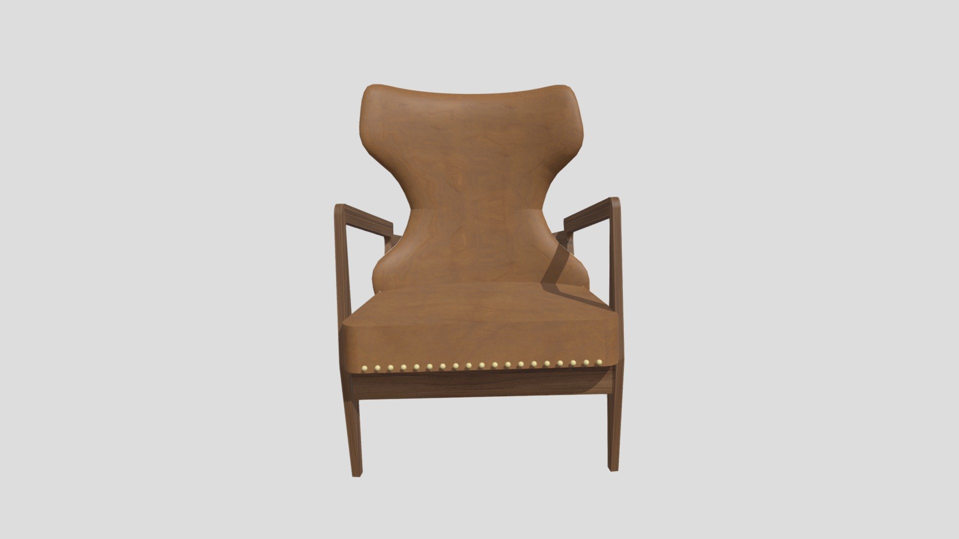Sillón Mid Century Cammel