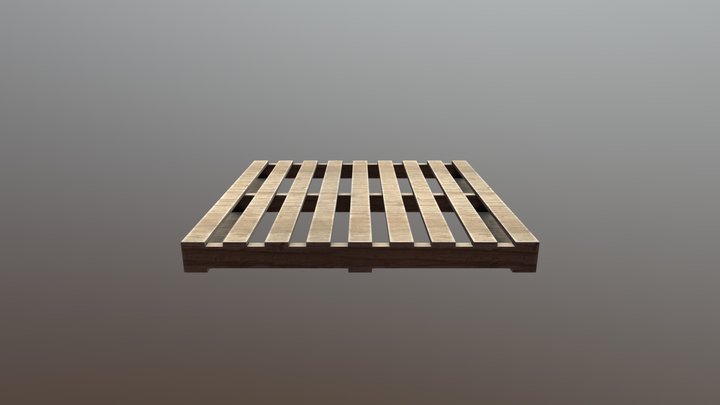Simple Wooden Pallet 3D Model