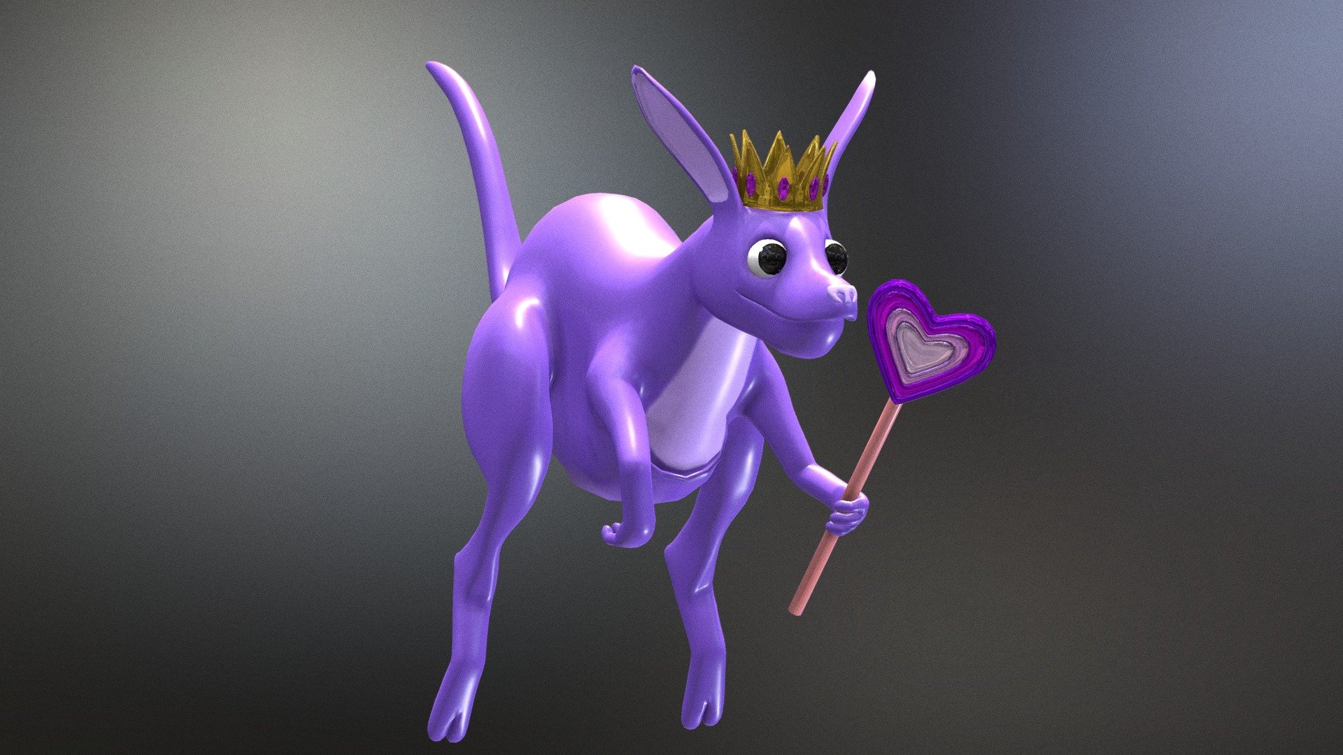 3D model Queen Bouncelia - Garten of banban 3 VR / AR / low-poly