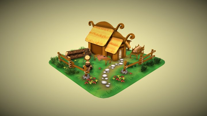 Viking Lumberjack 3D Model