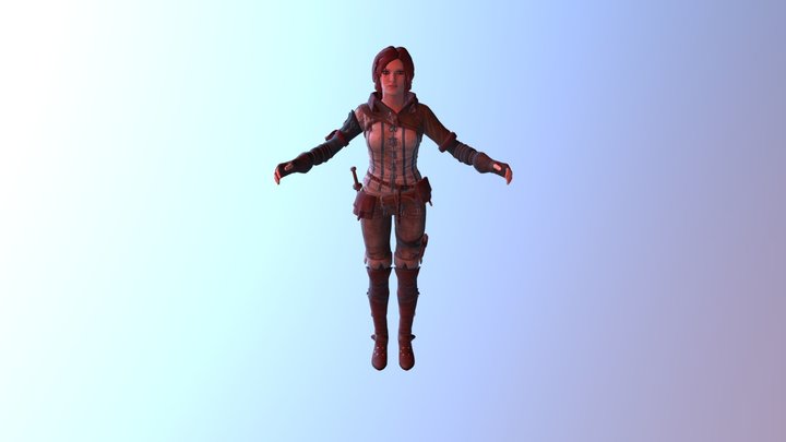 Iwh4prmsy4- Witcher 2 - Triss Merigold 3D Model