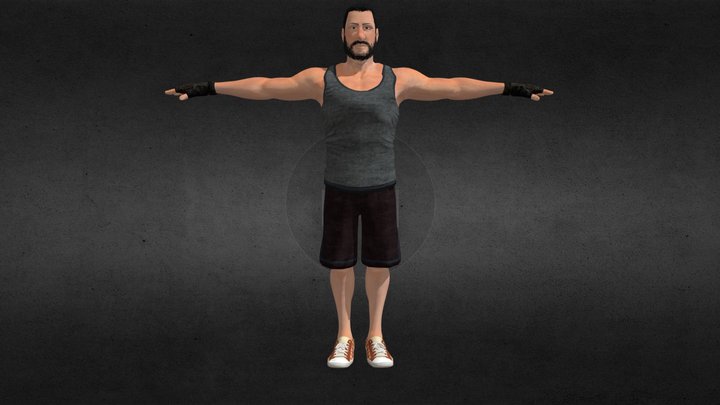 Muscle man 3d model 3D Model