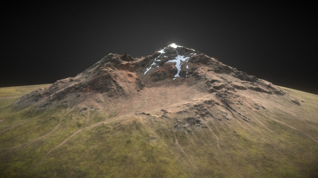Free Textured Mountain | Blender