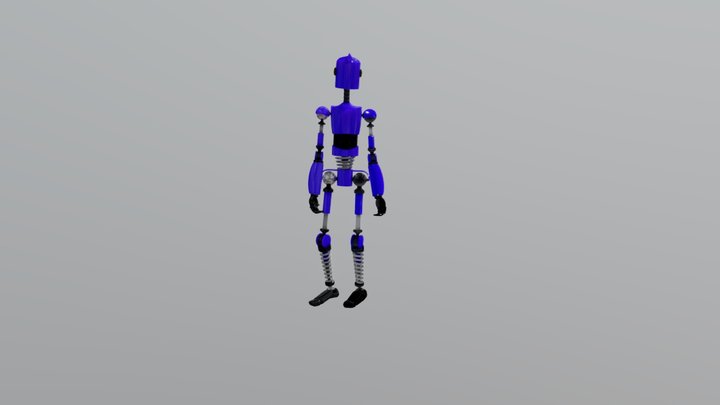 Robot Dylan Dancing. 3D Model