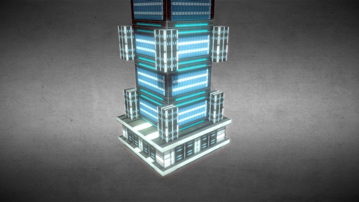 Scifi_Building 3D Model