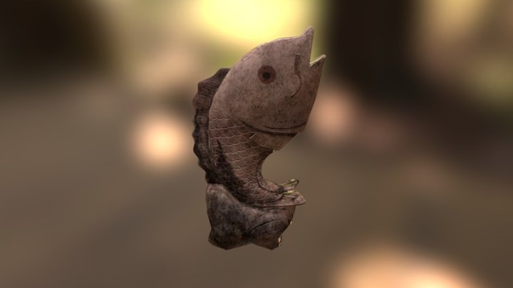 Koi Sculpture 3D Model