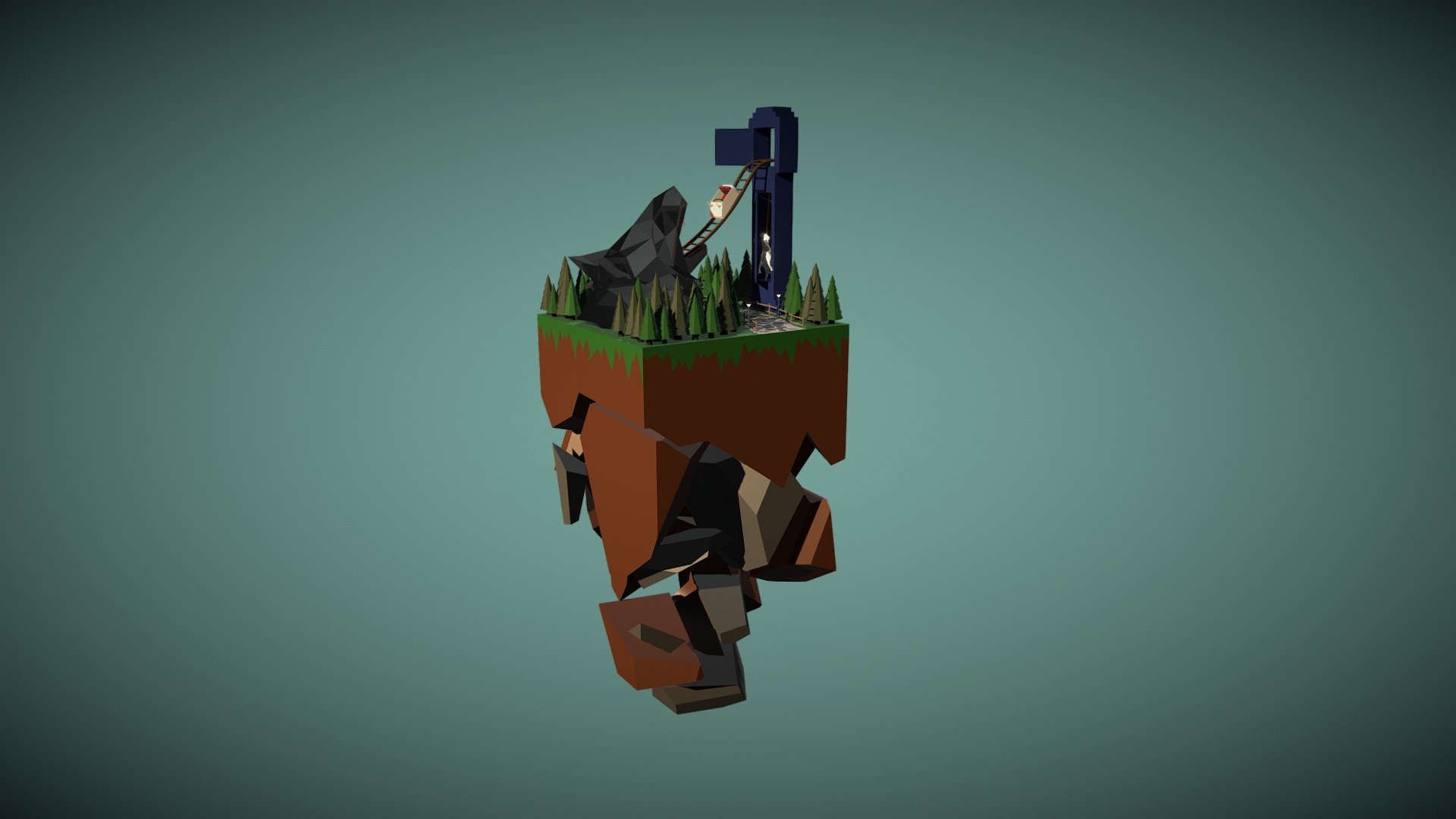 The Wolf rollercoaster cubeworld