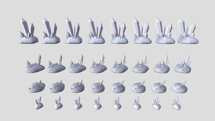 Crystal Pack 3D Model