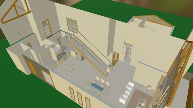 Interiores casa 3D Model