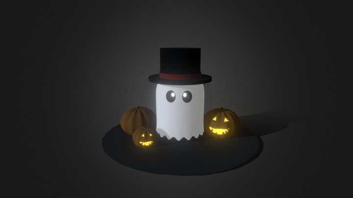 Ghost,Pumpkin 3D Model