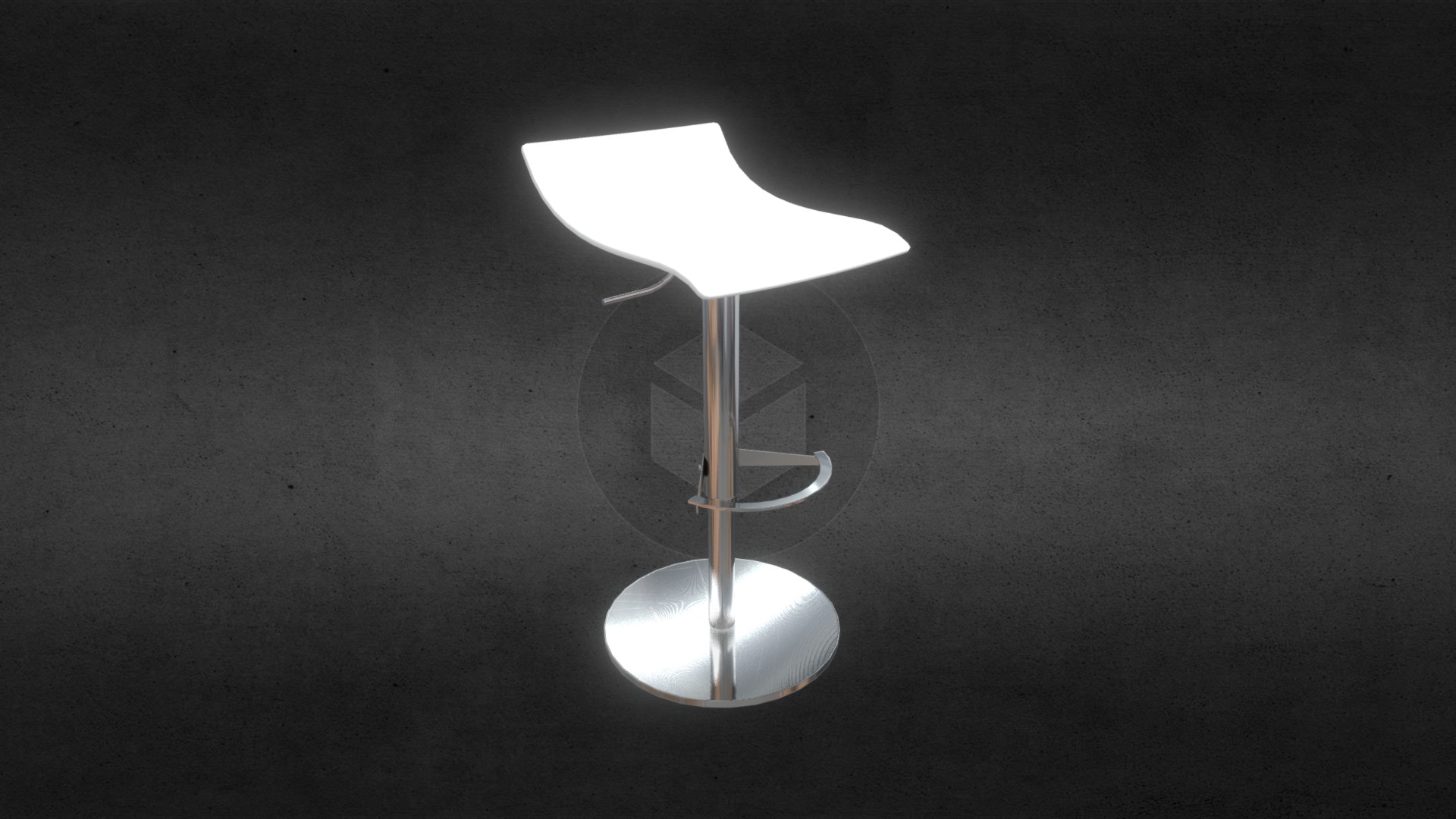 3D model X-Treme-B Barstool - This is a 3D model of the X-Treme-B Barstool. The 3D model is about a light bulb on a table.