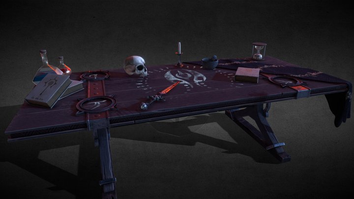 Necromancer's Ritual Table 3D Model