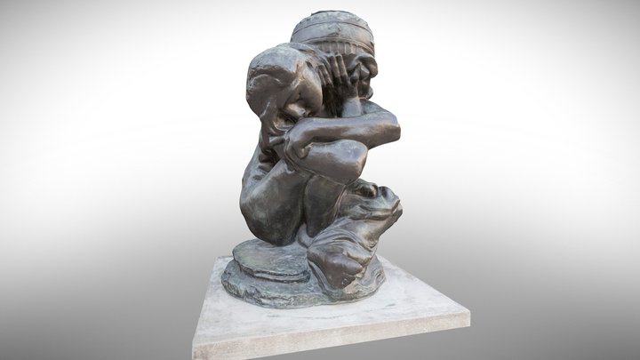 Auguste Rodin - Cariatide à l'urne – Modello 3D gratuito STL