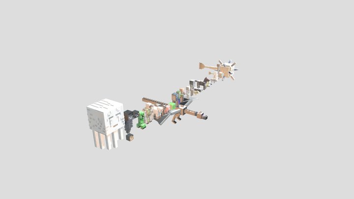 Minecraft_Mob_Rig 3D Model