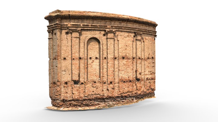 Mănăstirea Chiajna - Detalii Fațadă 3D Model