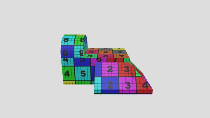 UV Building Object 3D Model