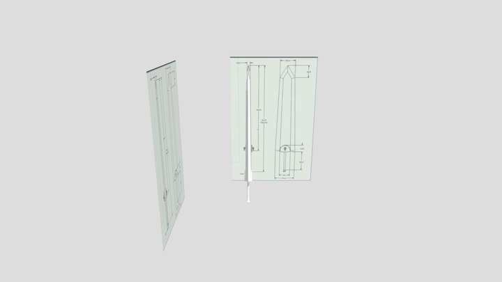Big Sword 2 Coder 3D Model