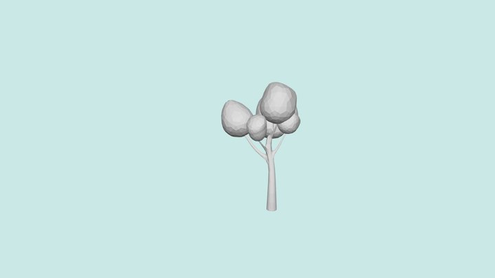 Lowpoly Tree 3D Model