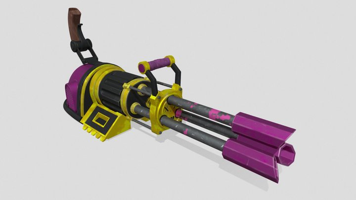 Jinx Minigun 3D Model