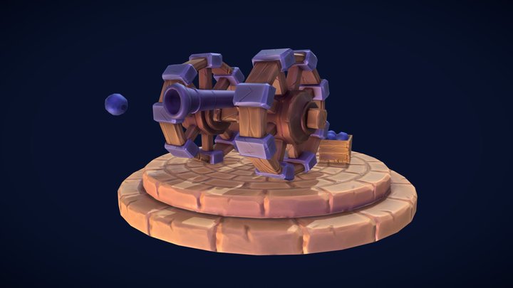 Napoleonic cannon 3D Model
