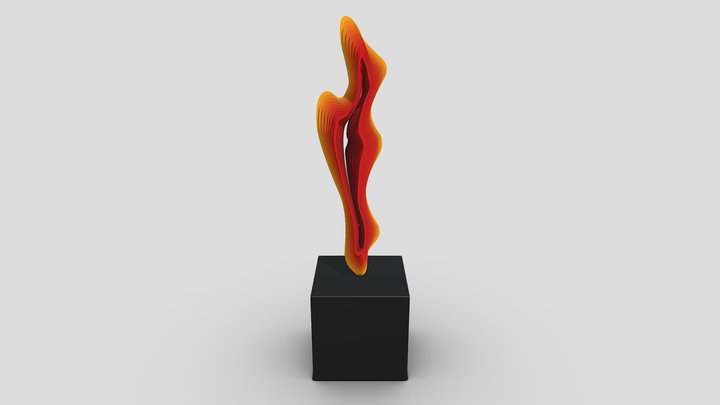 Orange Art 3D Model