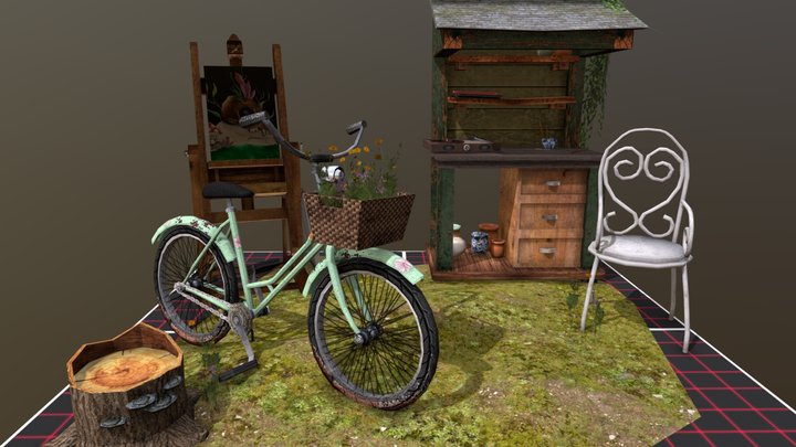 DAE 5 Finished Props - Grandma's House 3D Model