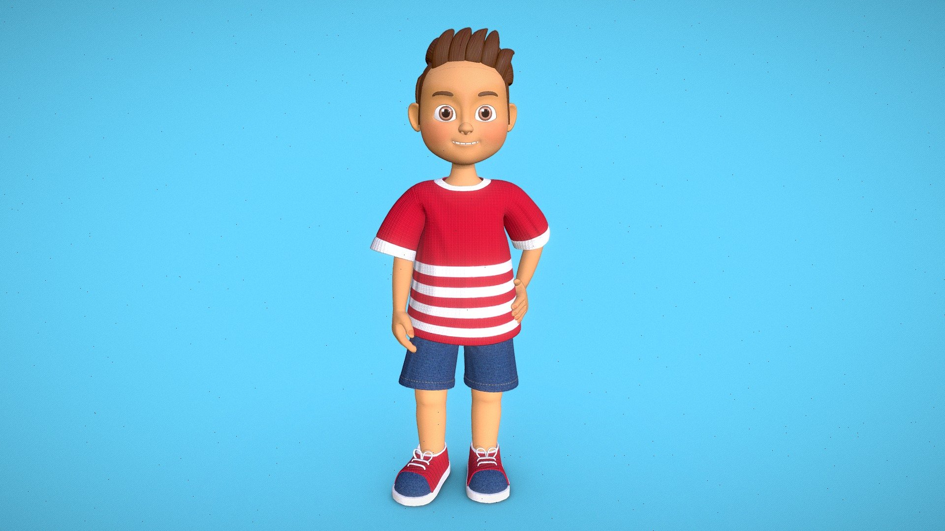 Cartoon Boy - 3D model by Craox Technologies LLP (@craoxtechnologies ...