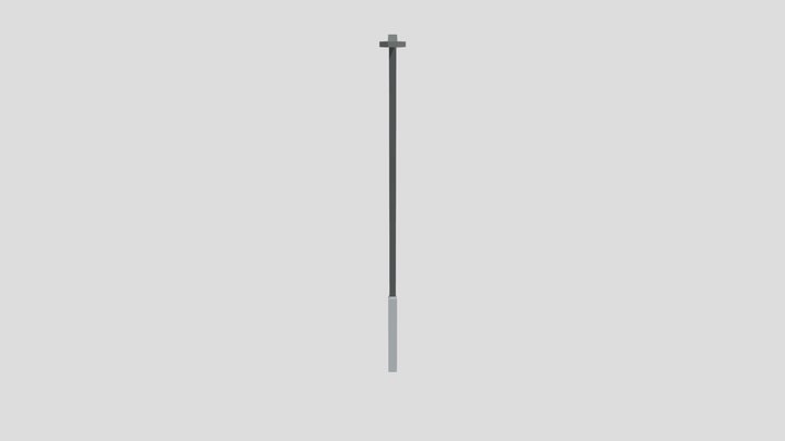 Light Pole - Version 3 (lowpoly for games) 3D Model
