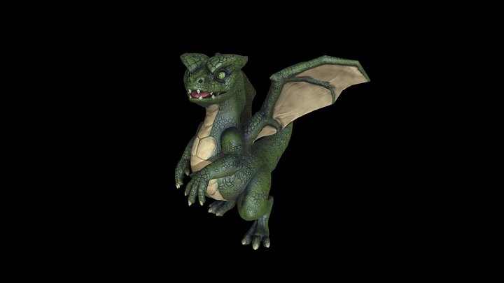 Baby Dragon 3D Model
