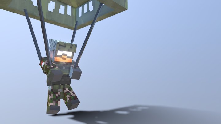 Paratrooper 3D Model