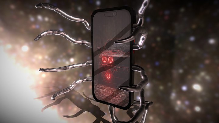 IPHONE ALIEN 3D Model