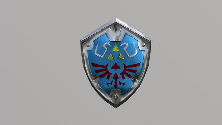 Hyrule Shield  Zelda 3D Model