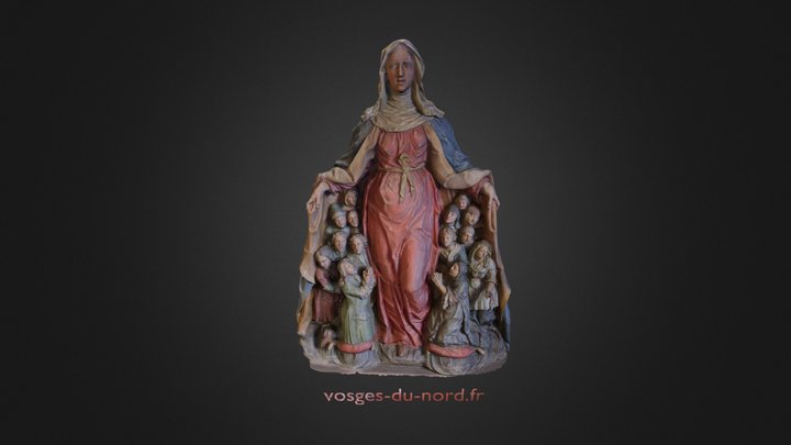 Vierge de Miséricorde de Mouterhouse 3D Model