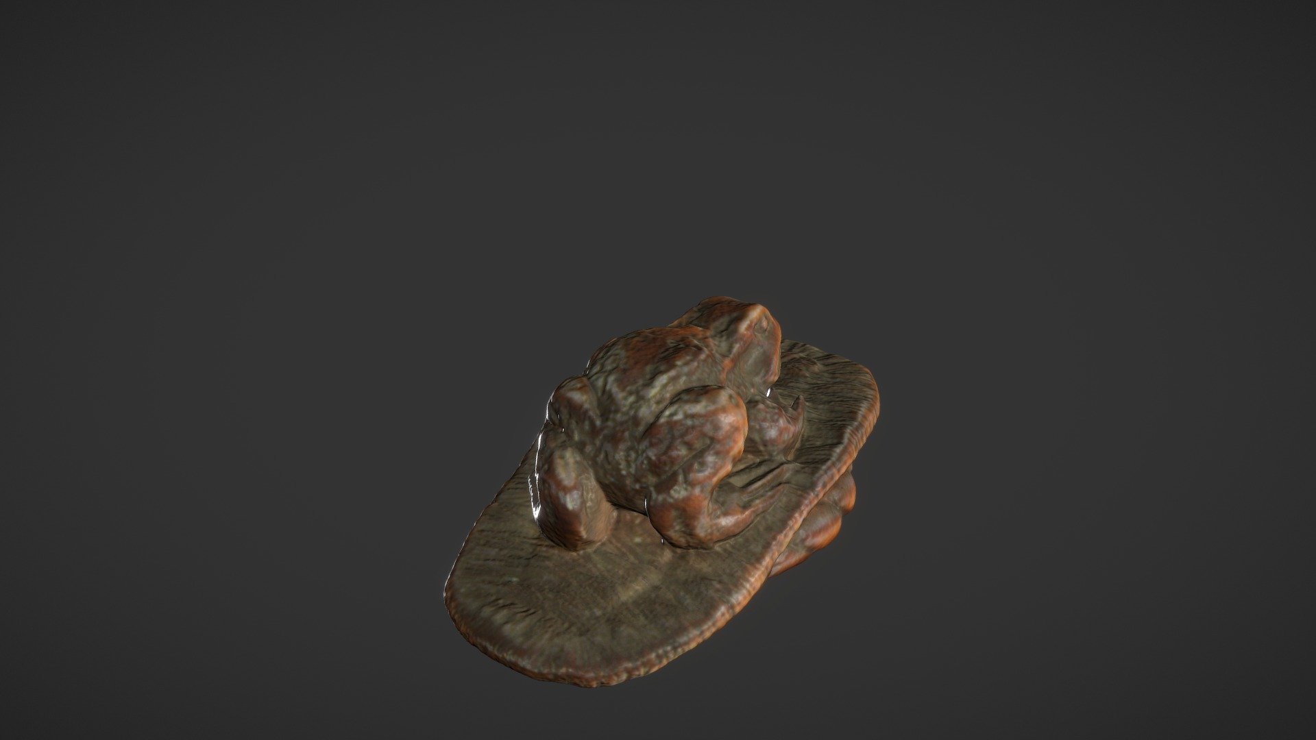 Netsuke - Toad on Sandal