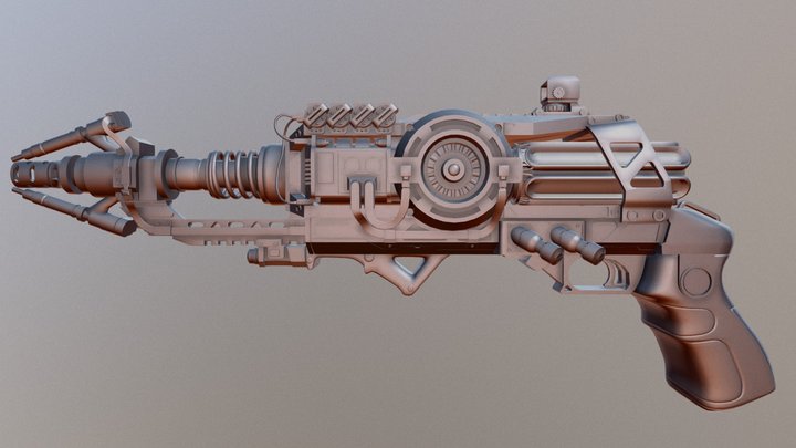Pulse Rifle 3D Model
