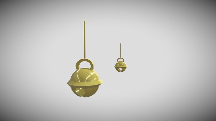 Bell Earrings For VR Avatars 3D Model