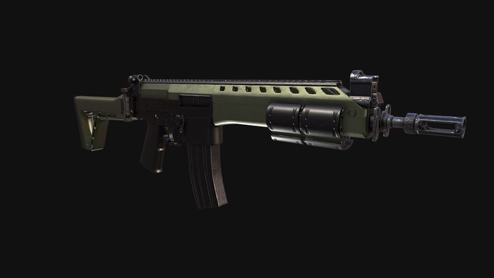 Brazillian - IA2 Rifle 3D Model