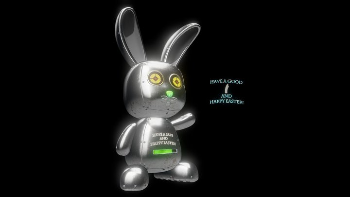 Robotic Bunny - Easter Texturing Challenge 2020 3D Model