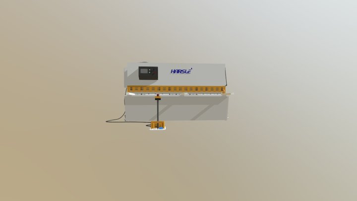 HARSLE Hydraulic metal sheet shearing machine 3D Model