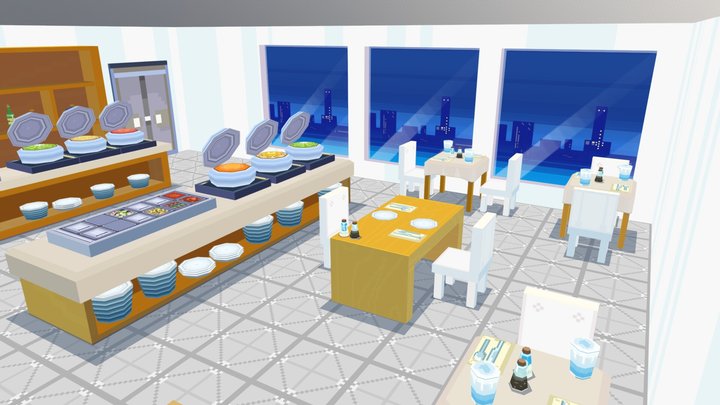 Buffet Res 3D Model