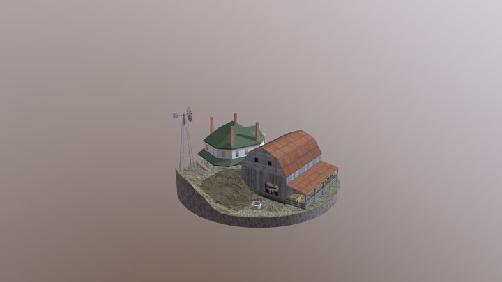 1DAE09 Dehullu Robin City Scene 3D Model