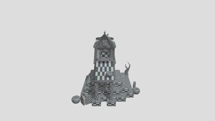 Halloween House 3D Model