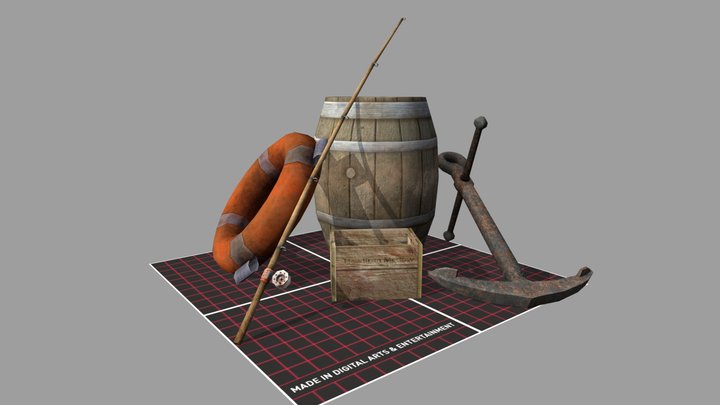 DAE 5 Finished props - By the ocean 3D Model