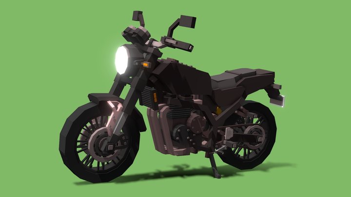Kawasaki Z900RS - Mincraft (Stock) 3D Model